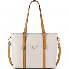 BOSTANTEN Women Leather Laptop Shoulder Handbag Vintage Briefcase 15.6" Computer Work Tote Bag