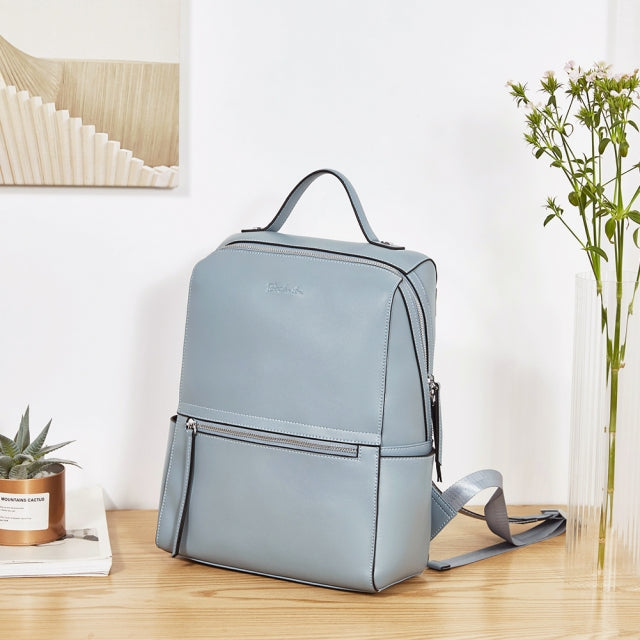 BOSTANTEN Genuine Leather Backpack Purse Fashion Casual College Travel Handbag for Women