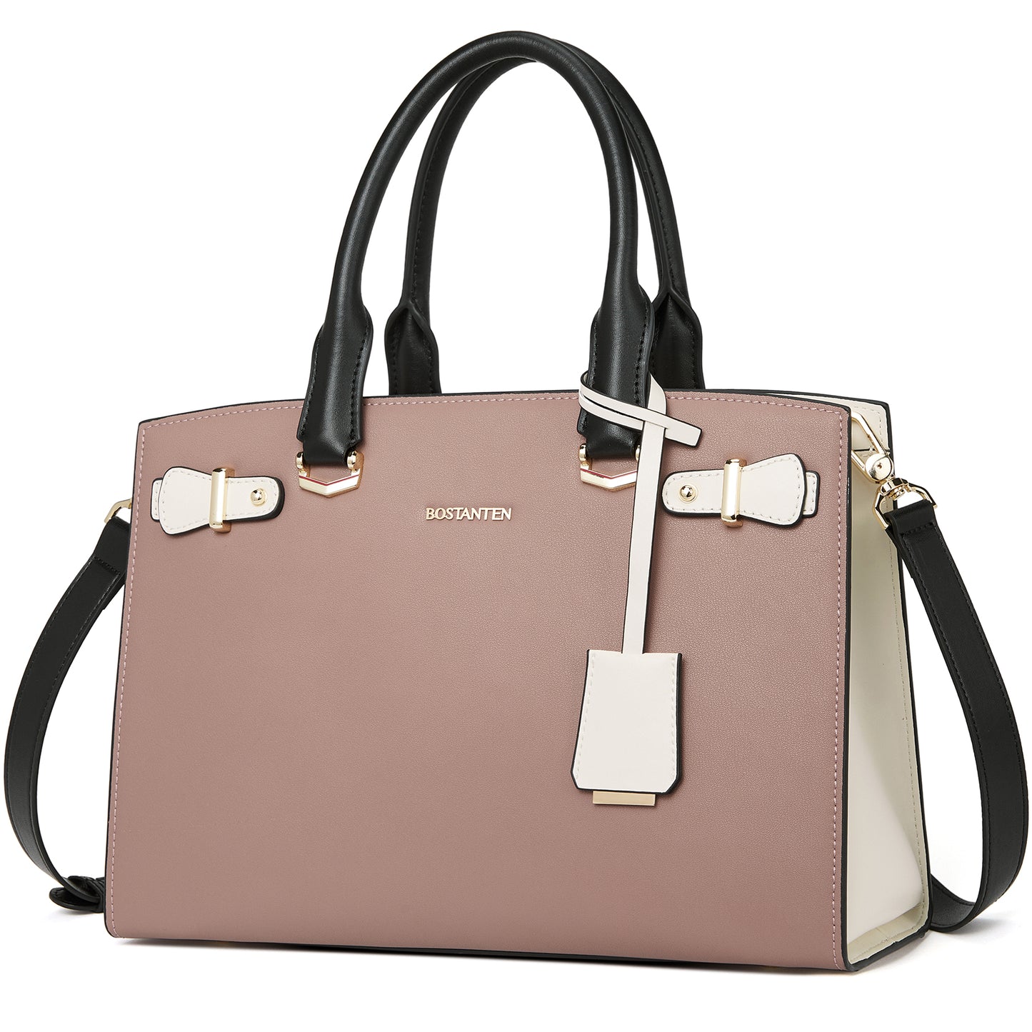 BOSTANTEN Women Leather Handbag Designer Satchel Purses Top Handle Shoulder Totes Crossbody Bag