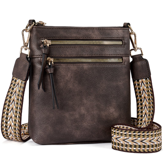 BOSTANTEN Small Crossbody Phone Purses for Women Crossbody Bags Trendy Leather Shoulder Handbag with Card Slots