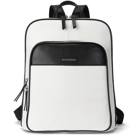 BOSTANTEN Genuine Leather Backpack Purse Casual College Travel Bags for Women