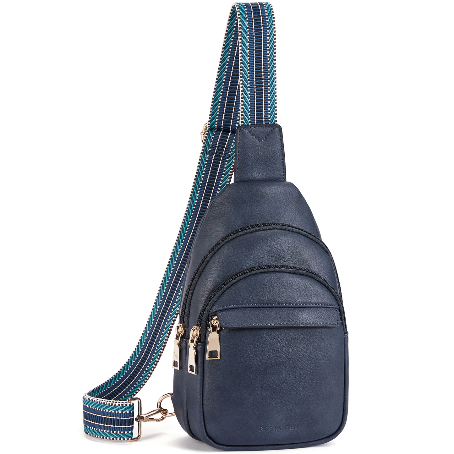 BOSTANTEN Small Sling Bag for Women Leather Crossbody Bags Fanny Pack Chest Bag for Travel