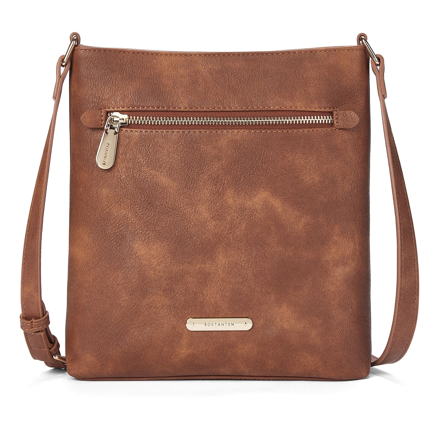 BOSTANTEN Crossbody Bags for Women Trendy Leather Designer Cell Phone Multi Pocket Cross Body Purses Shoulder Handbag Ladies