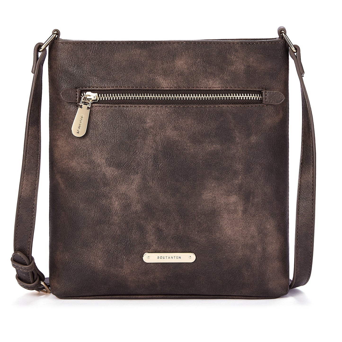 BOSTANTEN Crossbody Bags for Women Trendy Leather Designer Cell Phone Multi Pocket Cross Body Purses Shoulder Handbag Ladies