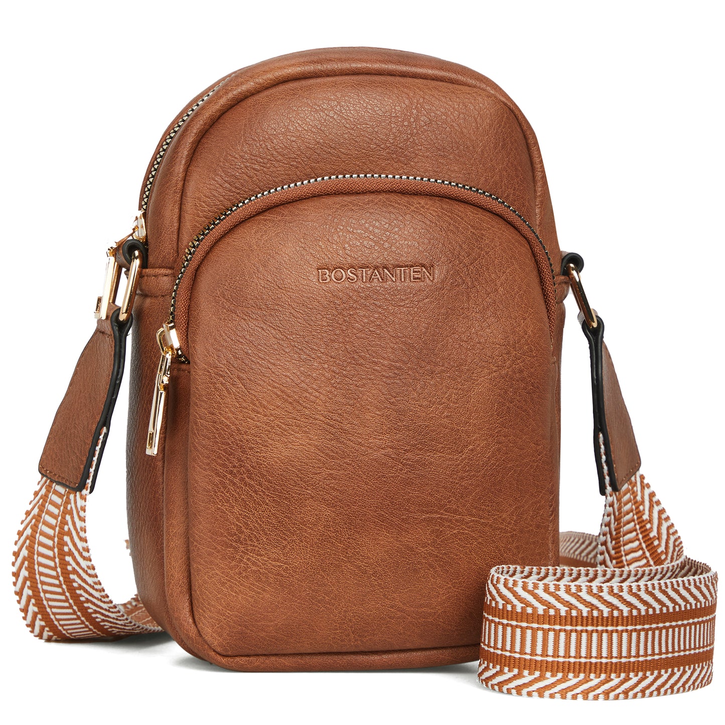 BOSTANTEN Small Crossbody Bags for Women Designer Zip Cell Phone Purse Shoulder Handbags Wallet with Card Slots