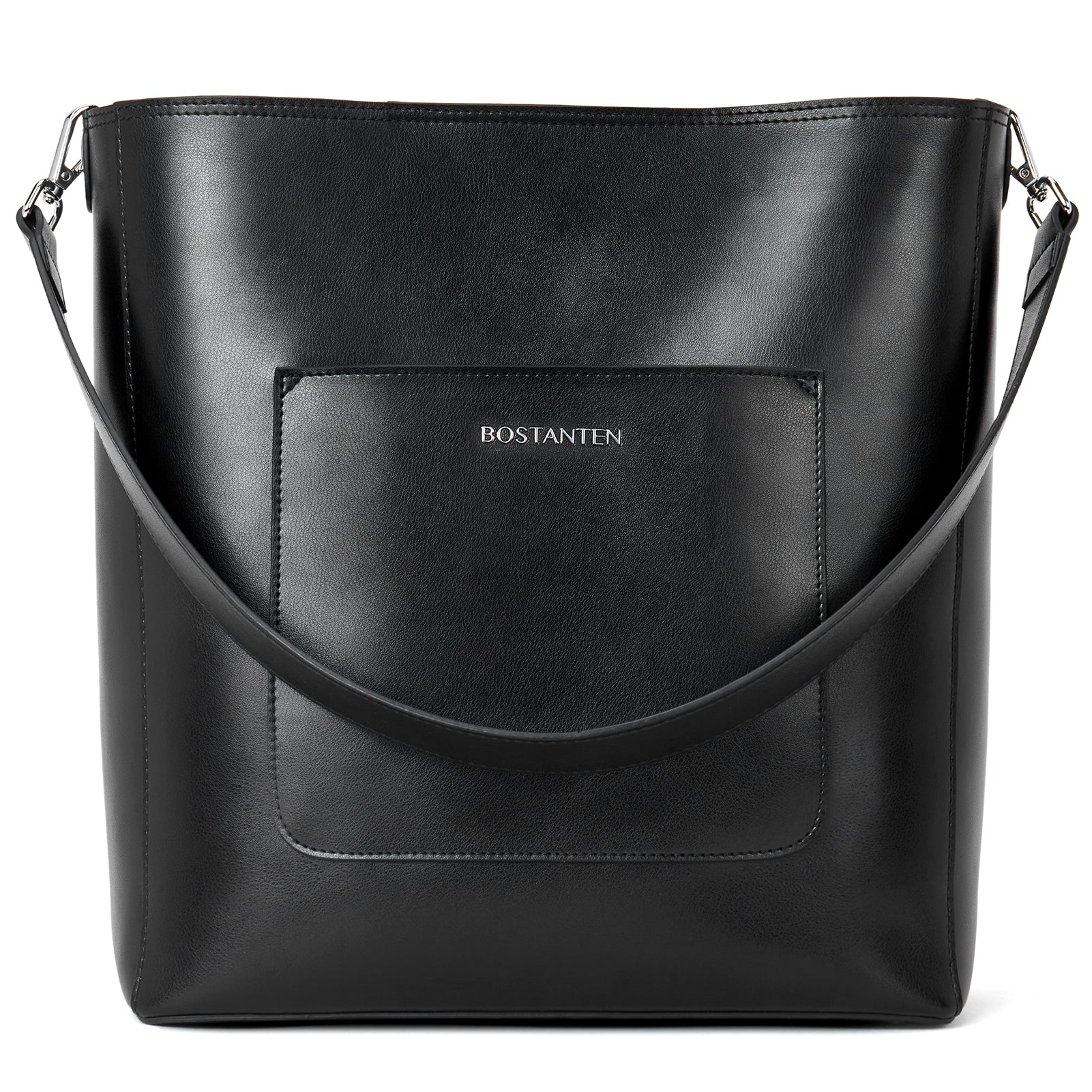 BOSTANTEN Leather Handbags for Women Designer Satchel Purses Top Handle Tote Work Shoulder Bags