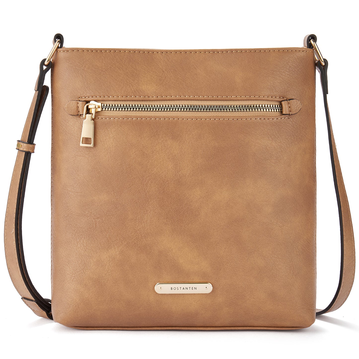 BOSTANTEN Crossbody Bags for Women Trendy Leather Designer Cell Phone Multi Pocket Cross Body Purses Shoulder Handbag Ladies