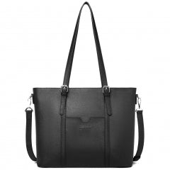 BOSTANTEN Women Leather Laptop Shoulder Handbag Vintage Briefcase 15.6" Computer Work Tote Bag