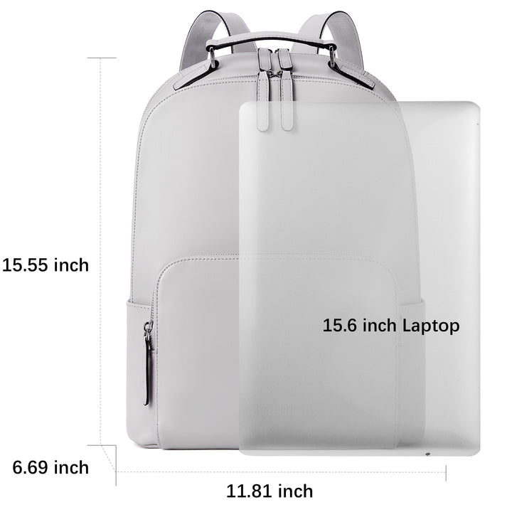 BOSTANTEN Genuine Leather Backpack Purse for Women Travel Large College Shoulder Bag