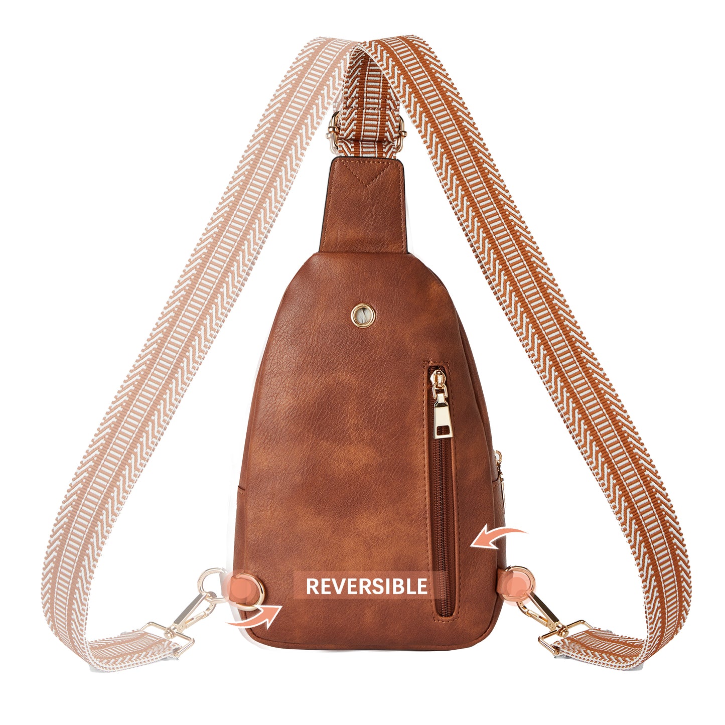 BOSTANTEN Small Sling Bag for Women Leather Crossbody Bags Fanny Pack Chest Bag for Travel
