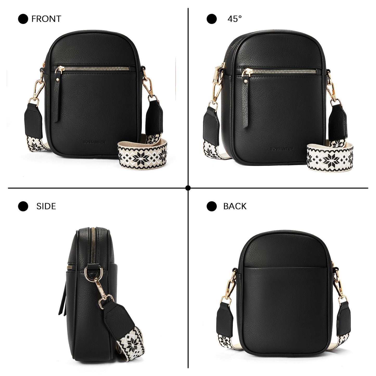 BOSTANTEN Crossbody Phone Bags for Women Small Cross Body Bag Cell Phone Wallet Purses Adjustable Strap