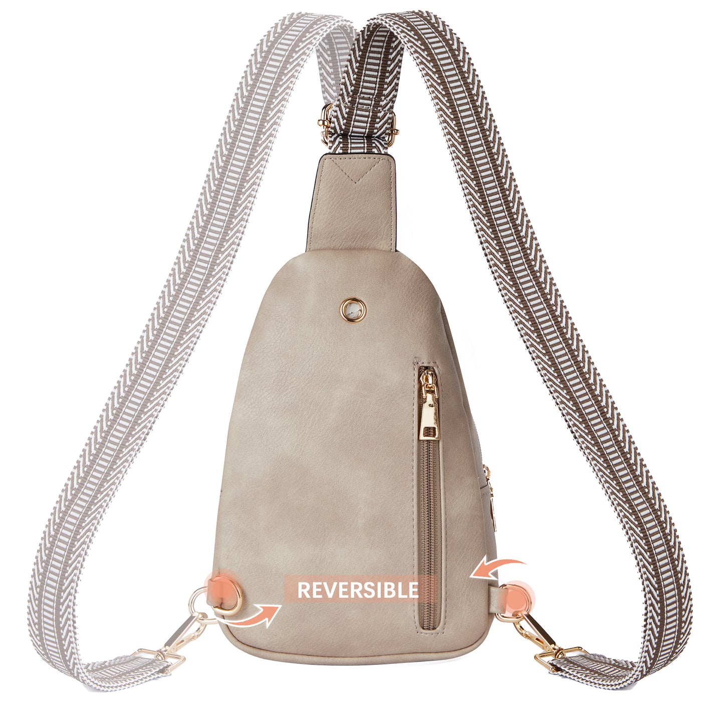 BOSTANTEN Small Sling Bag for Women Leather Crossbody Bags Fanny Pack Chest Bag for Travel