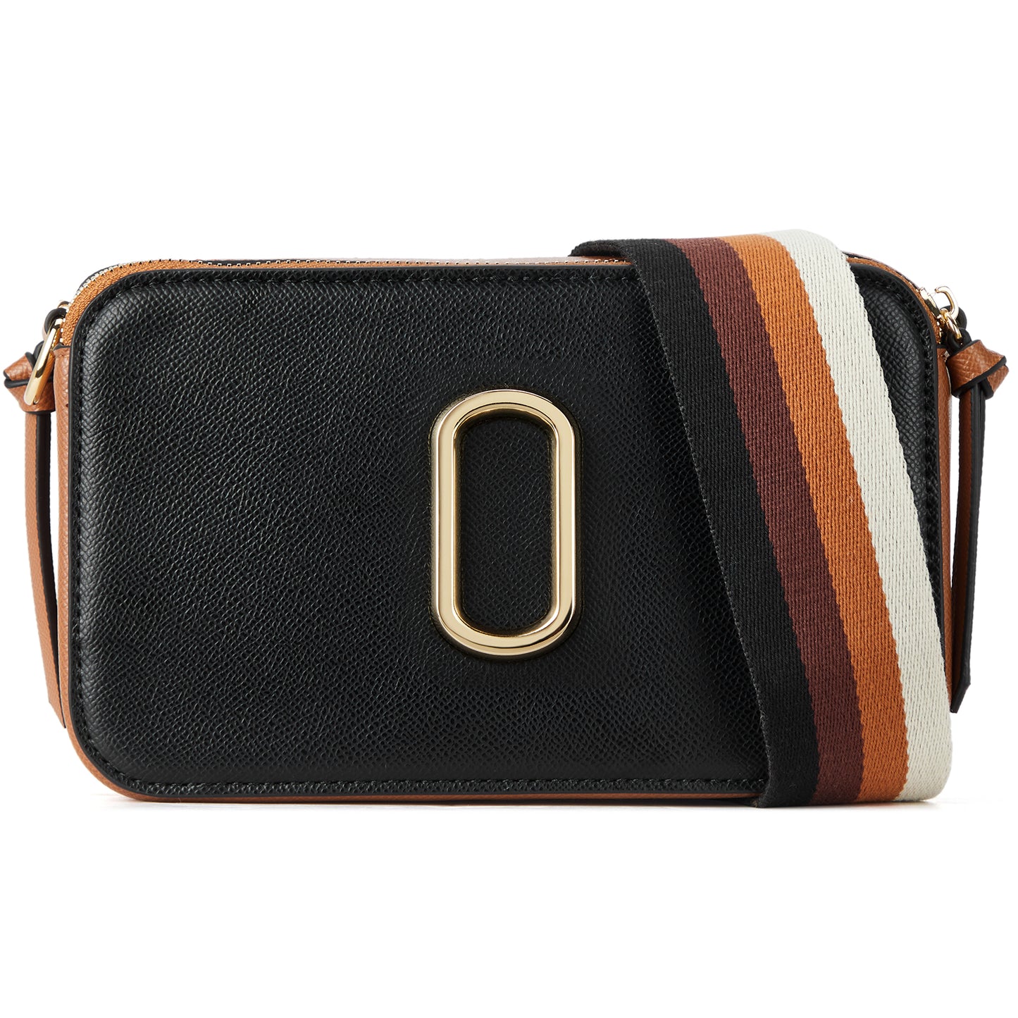 BOSTANTEN Crossbody Bags for Women Leather Snapshot Purses Shoulder Handbags with 2 Adjustable Wide Strap