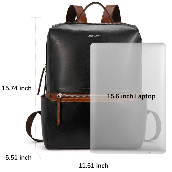 BOSTANTEN Genuine Leather Backpack Purse Fashion Casual College Travel Handbag for Women