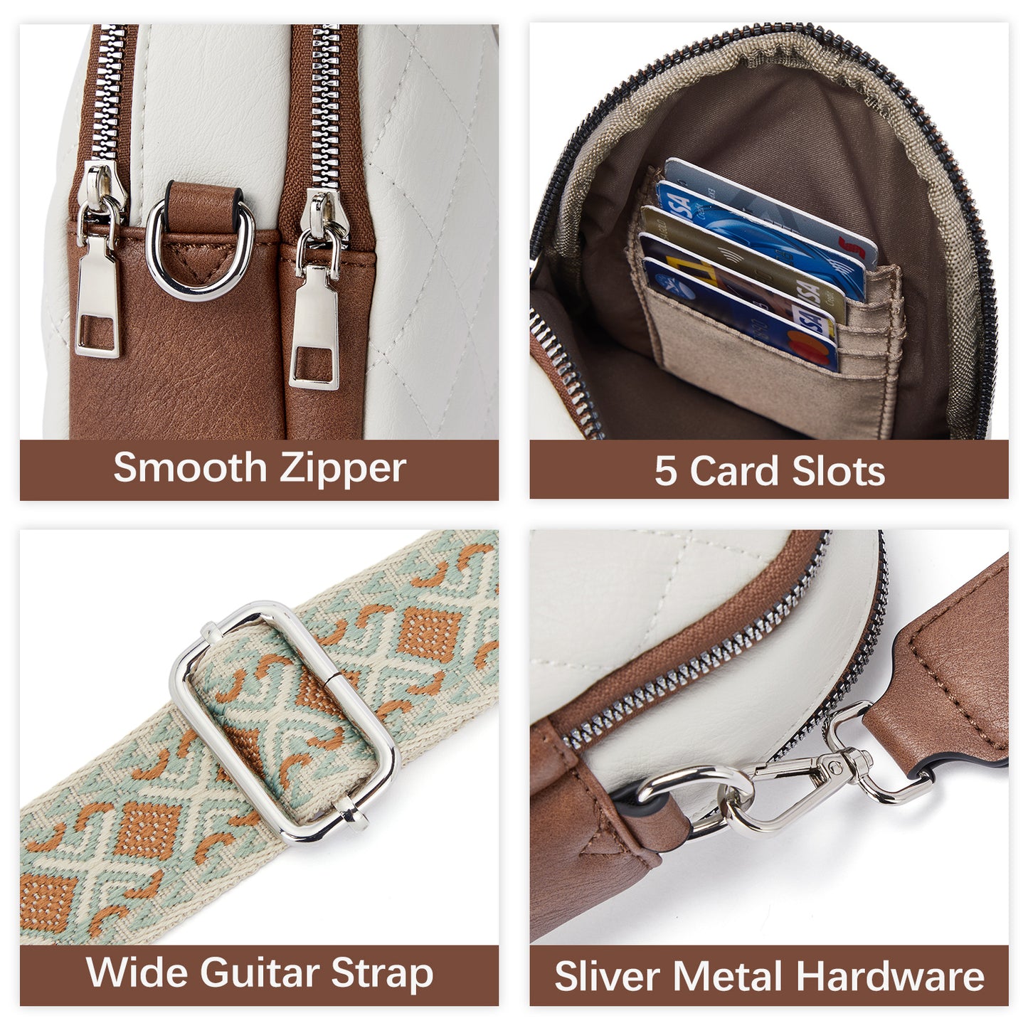 BOSTANTEN Small Cell Phone Crossbody Bags Trendy Quilted Leather Cross Body Wallet Purse Adjustable Strap