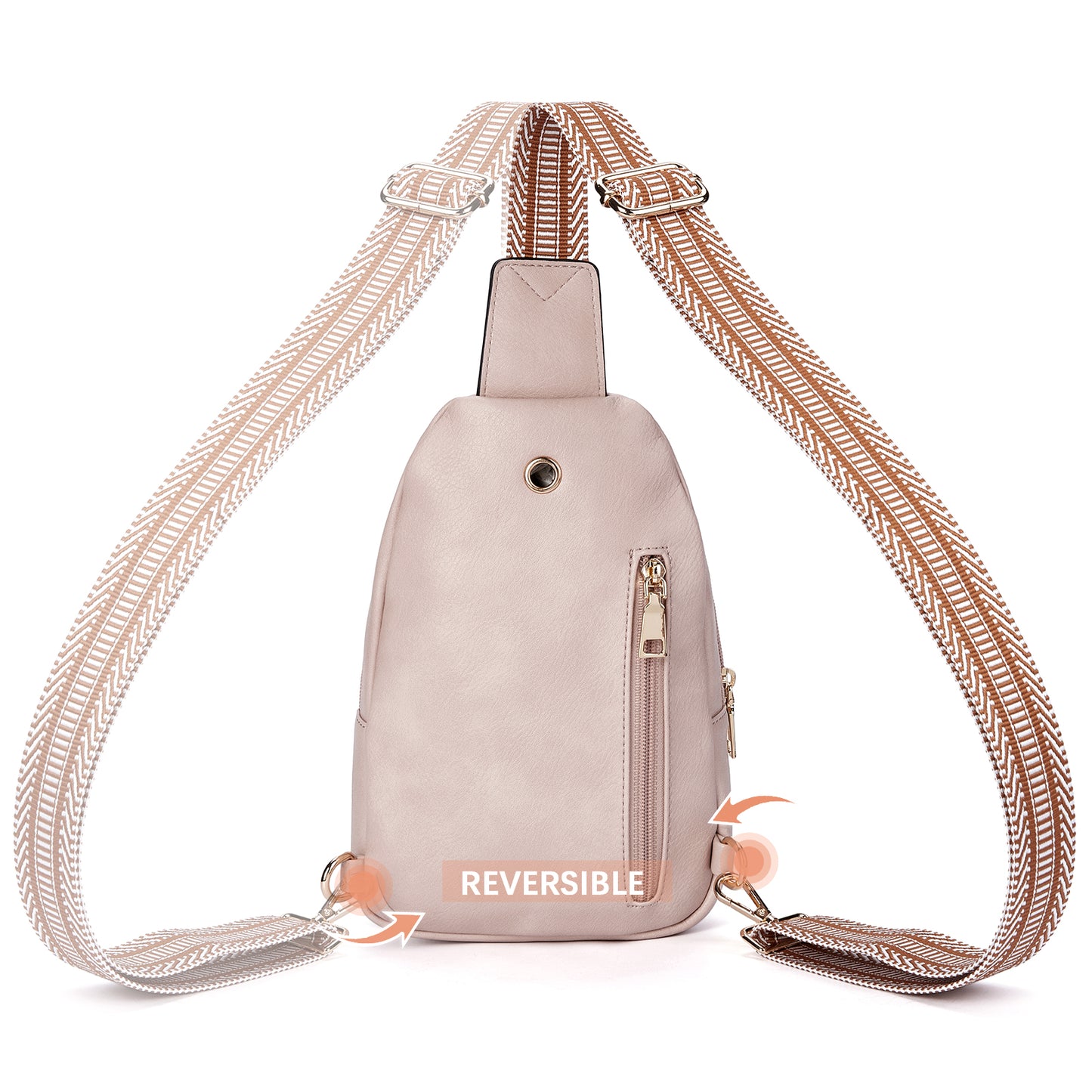 BOSTANTEN Small Sling Bag for Women Leather Crossbody Bags Fanny Pack Chest Bag for Travel