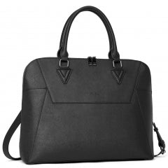 BOSTANTEN Briefcase for Women Leather 15.6 inch Laptop Shoulder Bags Office Work Crossbody Handbag Beige