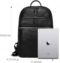 BOSTANTEN Men Leather Backpack 15.6 inch Laptop Backpack Travel College Bag