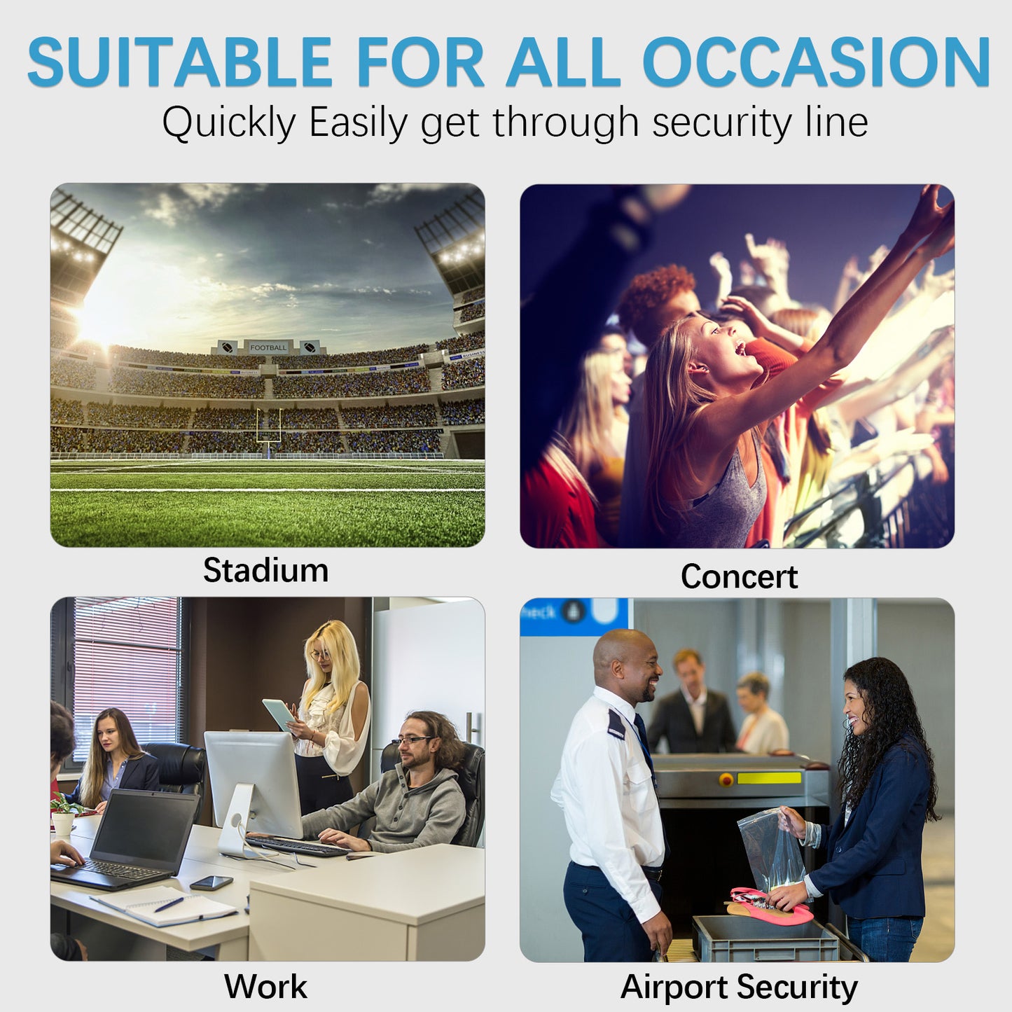 BOSTANTEN Clear Bag Stadium Approved Purses for Women Small Crossbody Bags with Front Pocket for Concerts Sports