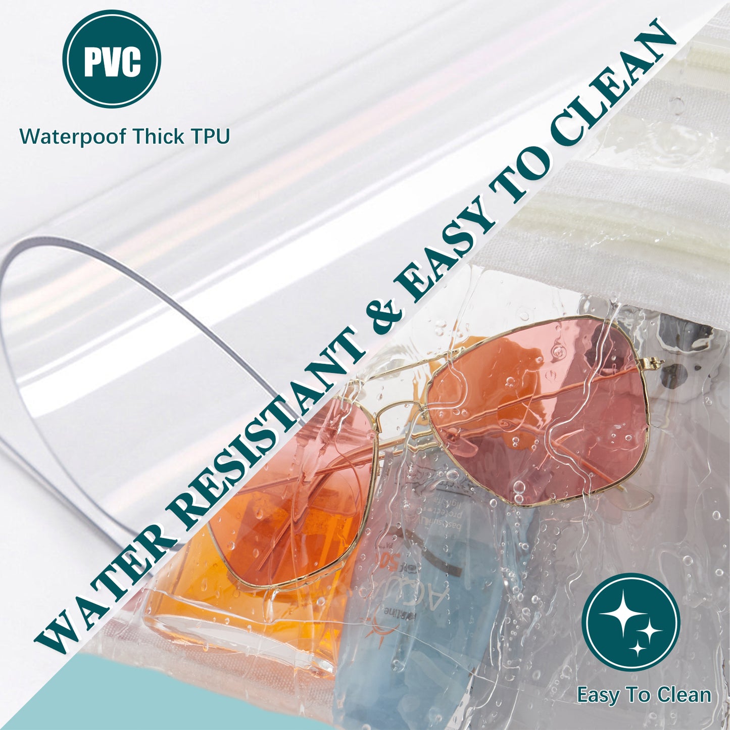 BOSTANTEN Clear Crossbody Bags Purses for Women Trendy Shoulder Handbags with Adjustable Strap Zipper Pocket Medium