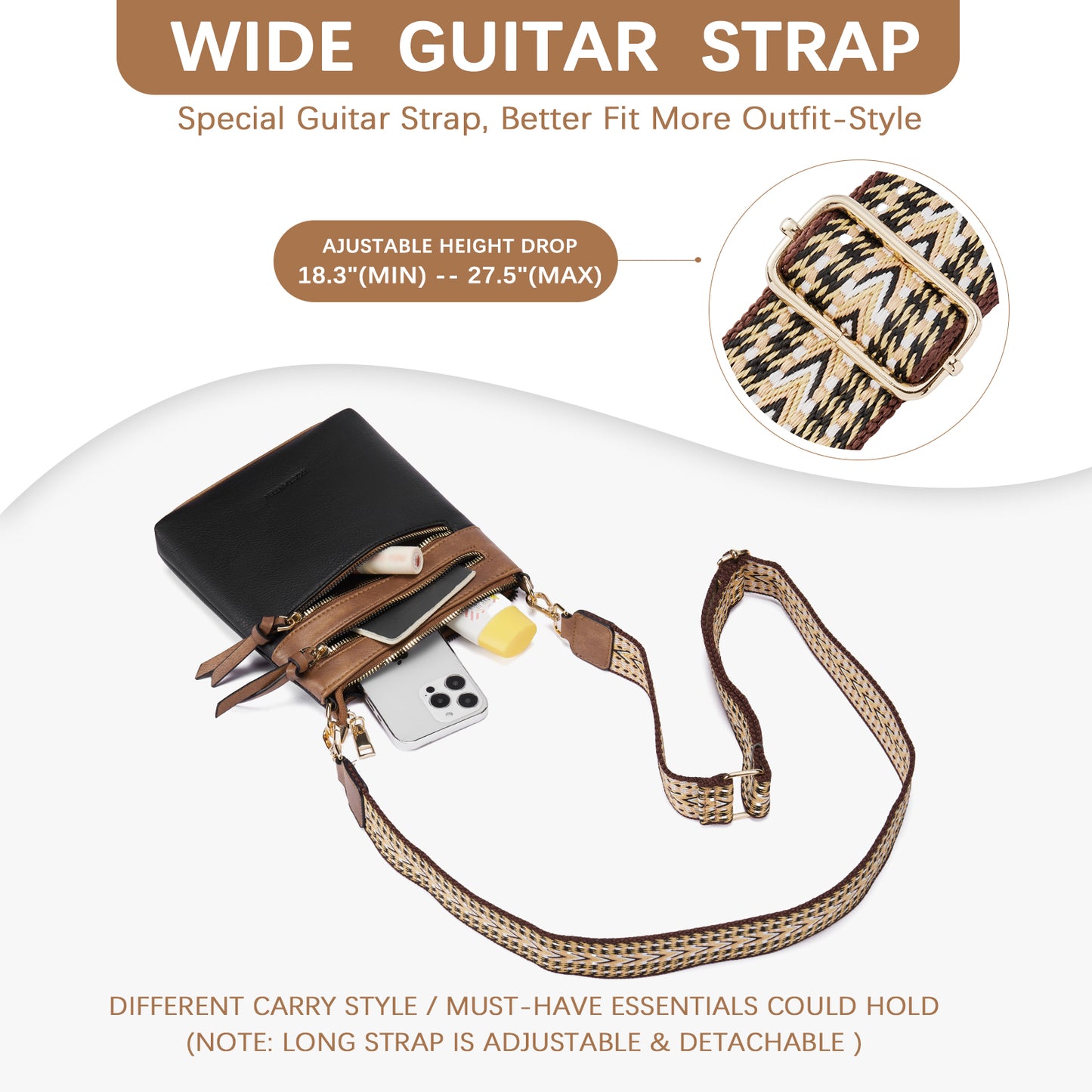 BOSTANTEN Small Crossbody Phone Purses for Women Crossbody Bags Trendy Leather Shoulder Handbag with Card Slots