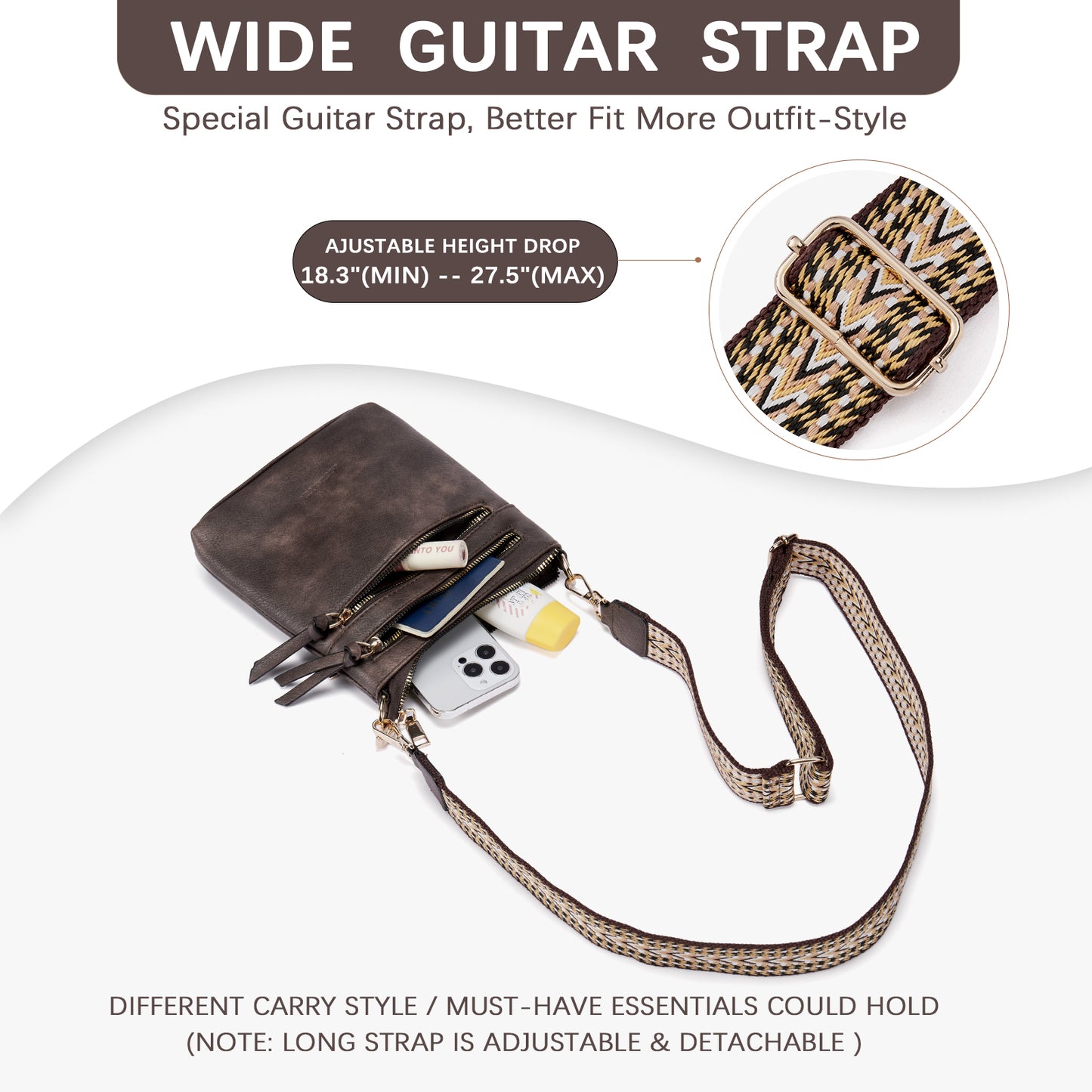 BOSTANTEN Small Crossbody Phone Purses for Women Crossbody Bags Trendy Leather Shoulder Handbag with Card Slots