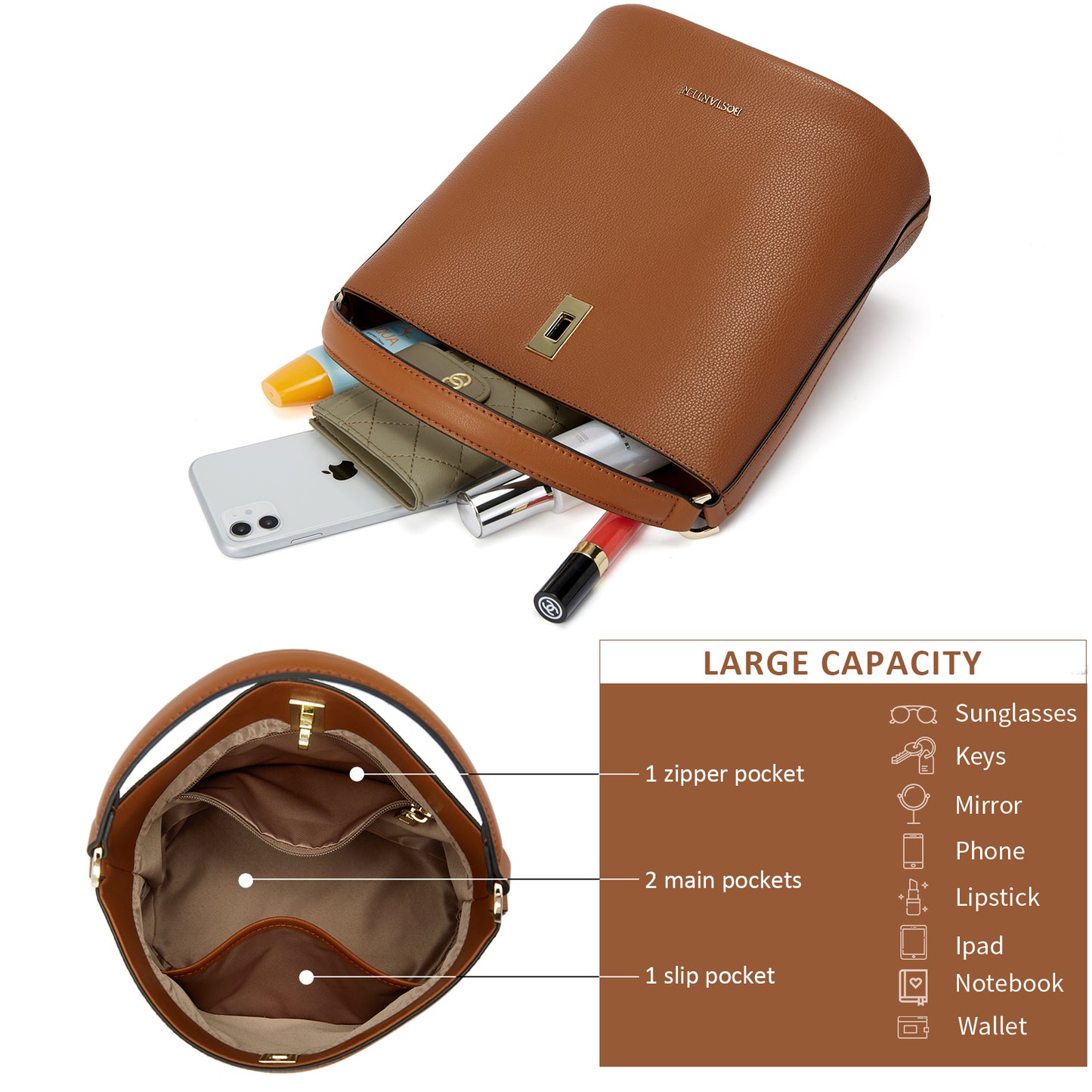 Choliss Crossbody Bags for Women Small Cell Phone Shoulder Bag Wristlet Wallet Clutch Purse