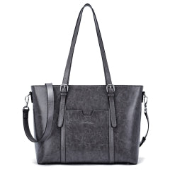 BOSTANTEN Women Leather Laptop Shoulder Handbag Vintage Briefcase 15.6" Computer Work Tote Bag