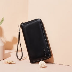 BOSTANTEN Leather Wallets for Women RFID Blocking Zip Around Credit Card Holder Phone Clutch Wristlet