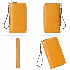 BOSTANTEN Leather Wallets for Women RFID Blocking Zip Around Credit Card Holder Phone Clutch