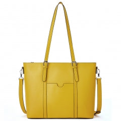 BOSTANTEN Women Leather Laptop Shoulder Handbag Vintage Briefcase 15.6" Computer Work Tote Bag