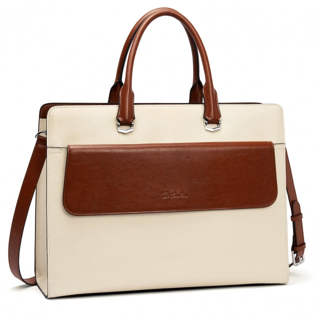BOSTANTEN Briefcase for Women 15.6 Inch Laptop Shoulder Bag