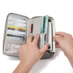 BOSTANTEN Leather Wallets for Women RFID Blocking Zip Around Credit Card Holder Phone Clutch