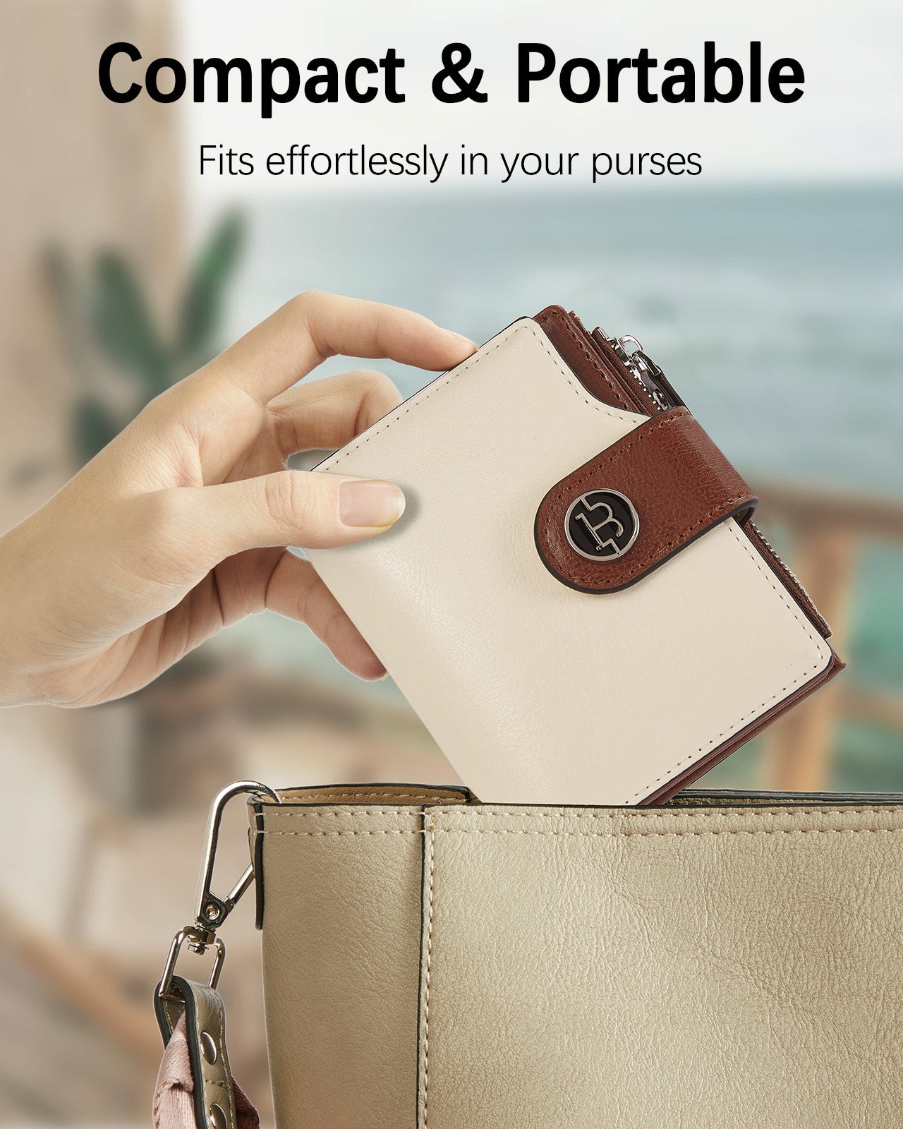 BOSTANTEN Women Leather Wallet Small RFID Blocking Bifold Zipper Pocke –  Bostanten official
