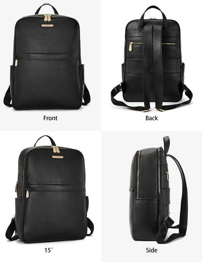 Laptop Backpack for Women - Premium Leather