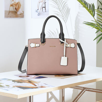 BOSTANTEN Women Leather Handbag Designer Satchel Purses Top Handle Shoulder Totes Crossbody Bag
