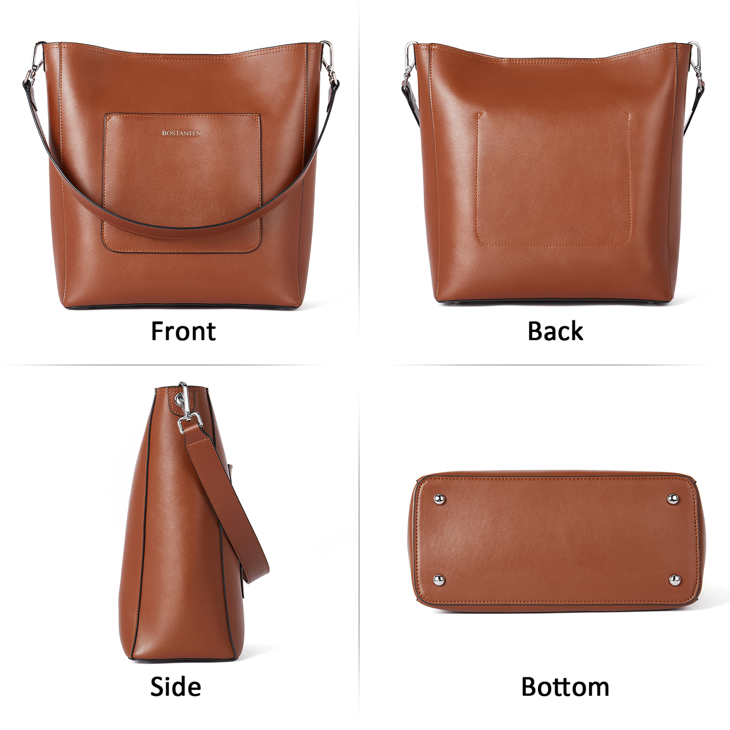 BOSTANTEN Women's Designer Leather Crossbody Bag