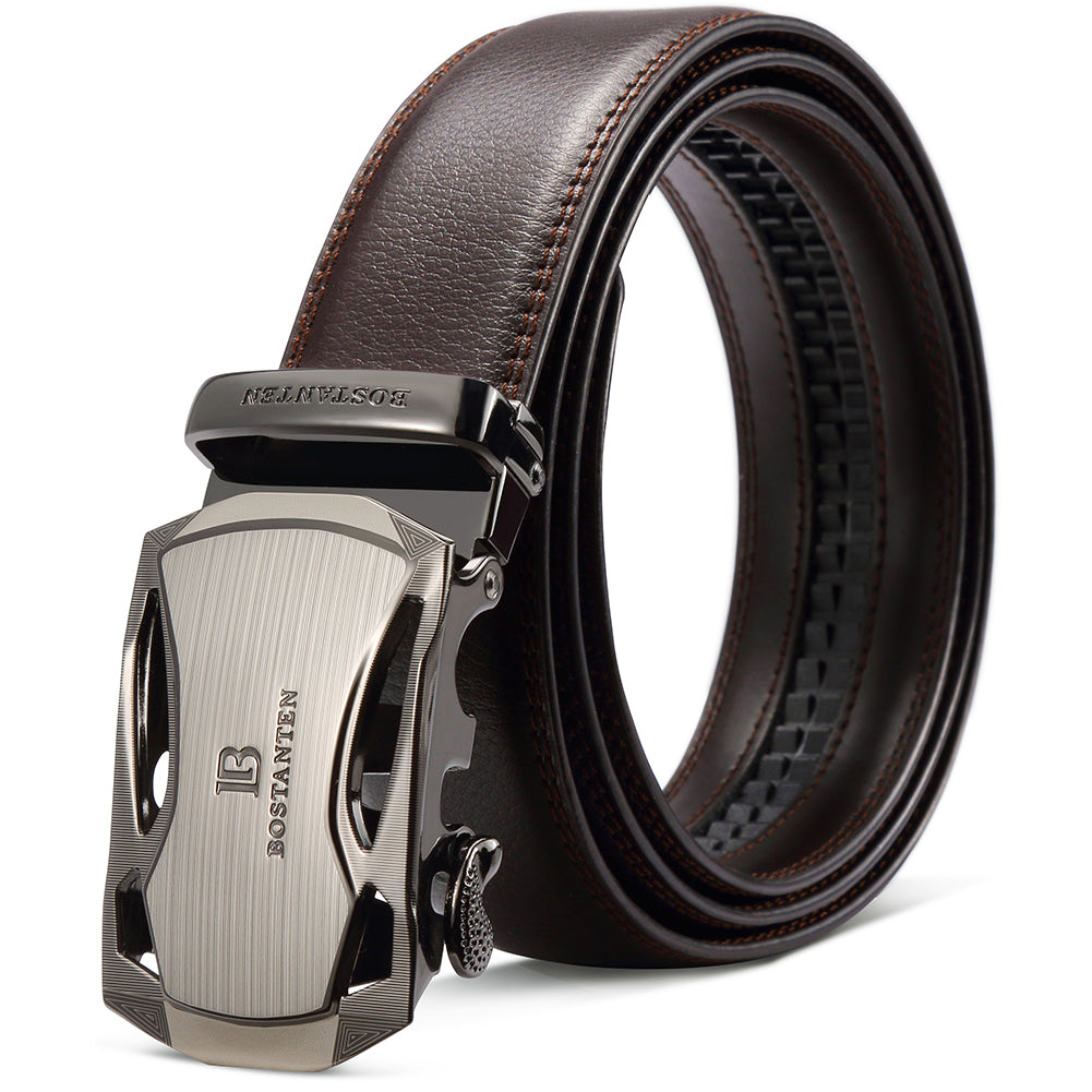 Men's Belt - Genuine Leather With Automatic Buckle And Durable