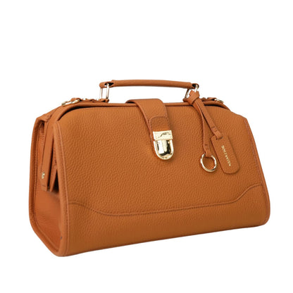 Timeless Grace Doctor Bag - Full Grain Pebble Leather