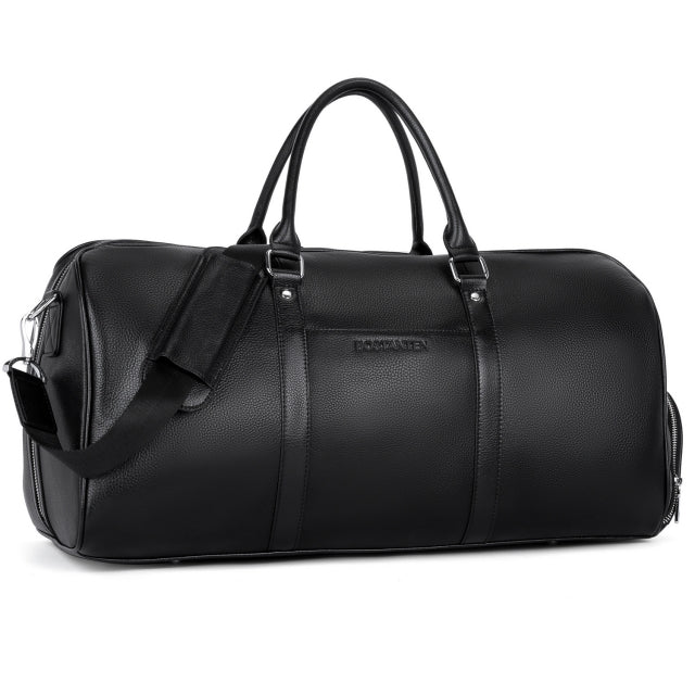 BOSTANTEN Genuine Leather Duffle Bag for Men Travel Overnight Gym Sports Luggage Duffel Bags