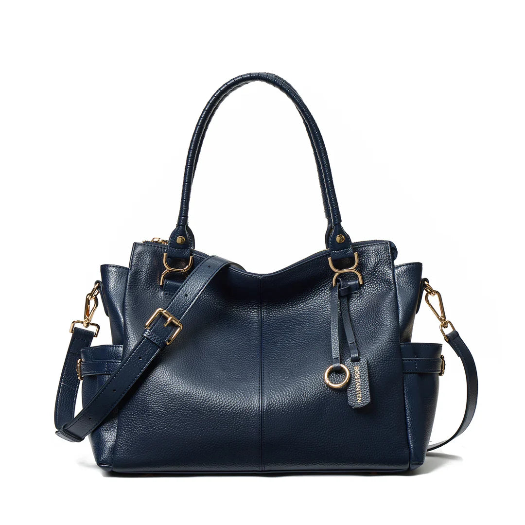 Nevin Genuine Pebbled Leather Everyday Carryall Tote