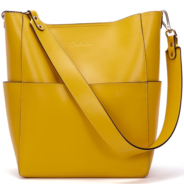 Women's Leather Designer Handbags Tote Purses Shoulder Bucket Bags