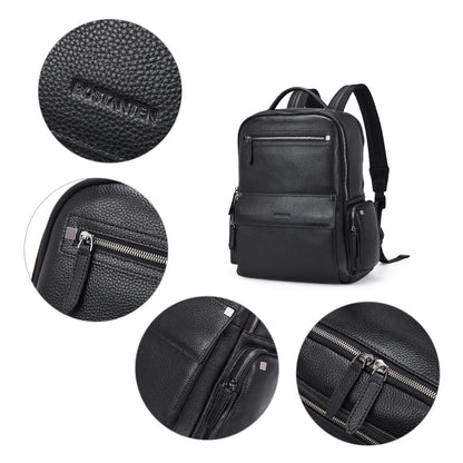 BOSTANTEN Men Leather Backpack 15.6 inch Laptop Backpack Travel Business Office Bag Large Capacity School Bookbag
