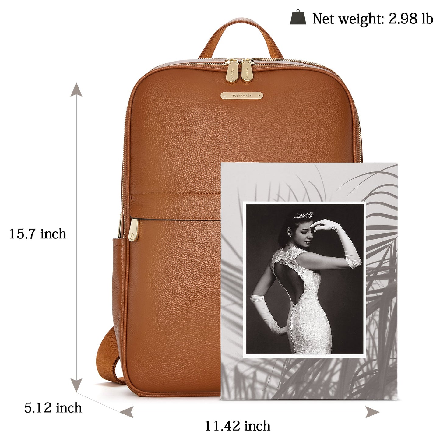 Laptop Backpack for Women - Premium Leather