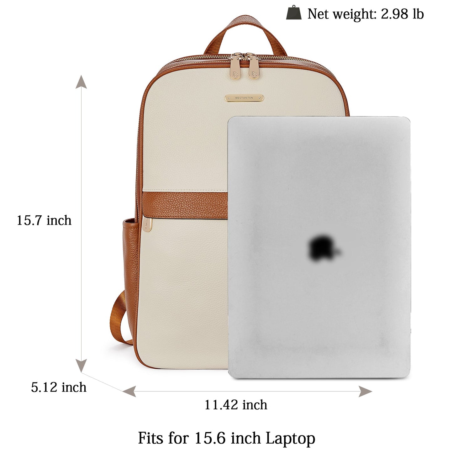Laptop Backpack for Women - Premium Leather
