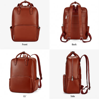 Leather computer backpack for women Clearance
