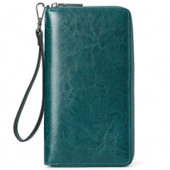 BOSTANTEN Leather Wallets for Women RFID Blocking Zip Around Credit Card Holder Phone Clutch