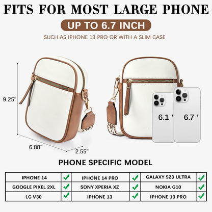 BOSTANTEN Crossbody Phone Bags for Women Small Cross Body Bag Cell Phone Wallet Purses Adjustable Strap