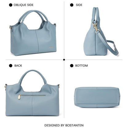 Nevin Genuine Leather Satchel Hobo Top Handle Tote Handbags