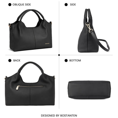 Nevin Genuine Leather Satchel Hobo Top Handle Tote Handbags